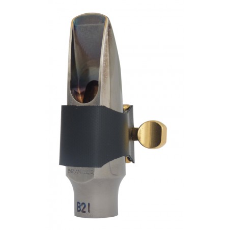 Soprano B Metal Silver Grey Brancher mouthpiece Semi-Rigid Ligature