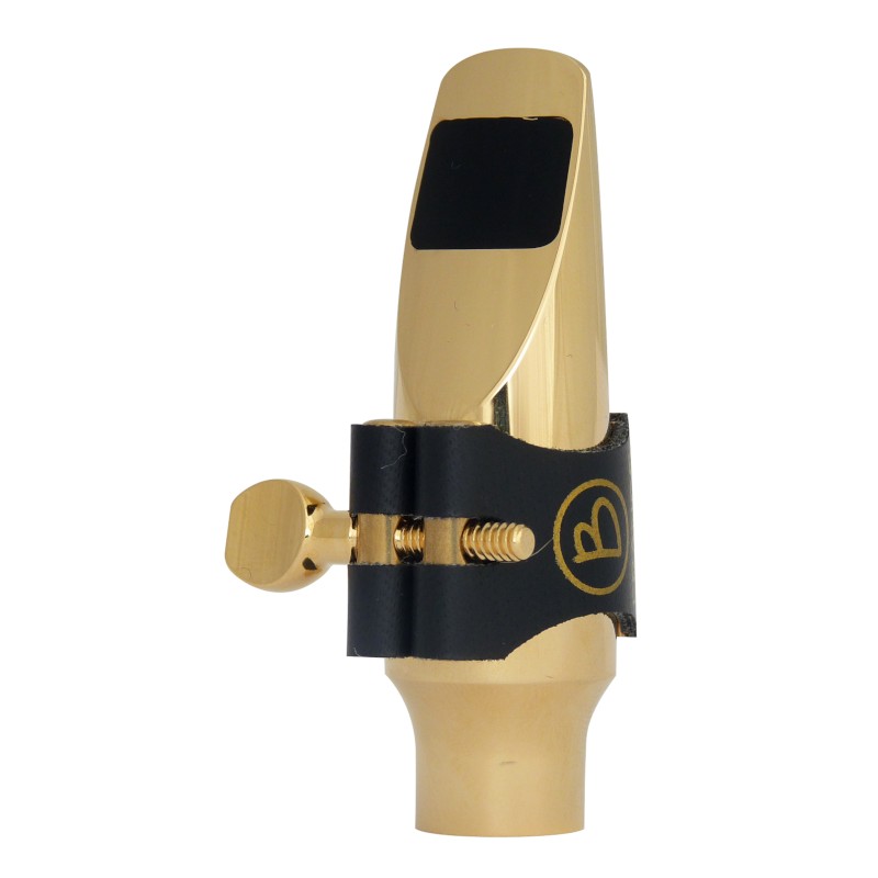 Bec Brancher Soprano J Métal Plaqué Or Ligature Semi-Rigide Bec Brancher Soprano J Métal Plaqué Or Ligature Semi-Rigide