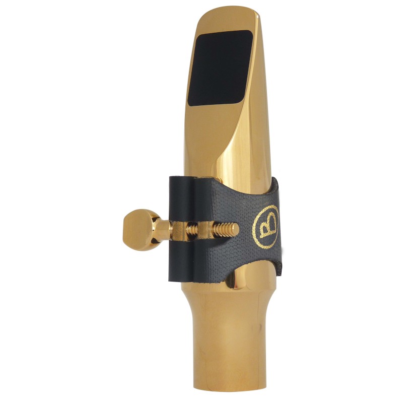 Bec Brancher Alto E Métal Plaqué Or Ligature Semi-Rigide Bec Brancher Alto E Métal Plaqué Or Ligature Semi-Rigide