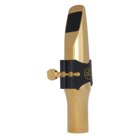 Tenor E Metal Gold Plated Brancher mouthpiece Semi-Rigid Ligature