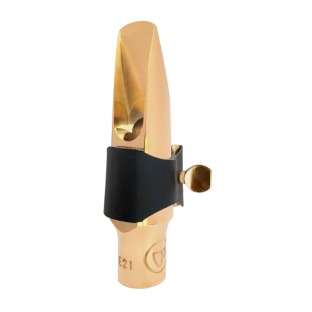 Alto E Metal Gold Plated Brancher mouthpiece Semi-Rigid Ligature